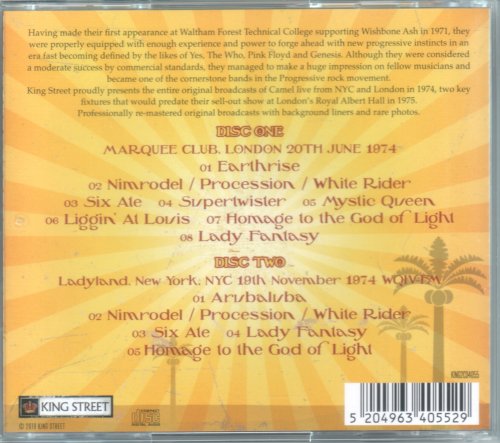 Camel - Live In London & New York '74 (2019)