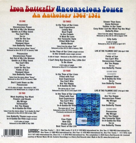 Iron Butterfly - Unconscious Power: An Anthology 1967-1971 (2020) [7CD Box Set]