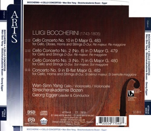 Wen-Sinn Yang - Boccherini: Four Cello Concertos (2010) [SACD]