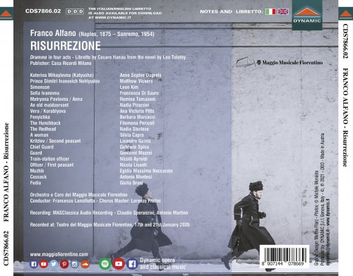 Anne-Sophie Duprels, Leon Kim, Matthew Vickers, Romina Tomasoni, Orchestra del Maggio Musicale Fiorentino, Francesco Lanzillotta - Alfano: Risurrezione (Live) (2021) [Hi-Res]