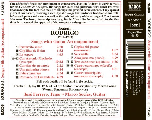 José Ferrero & Marco Socías - Serranilla: Songs with Guitar Accompaniment (2016) [Hi-Res]
