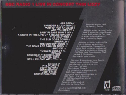 Thin Lizzy - BBC Radio One Live In Concert (1992)