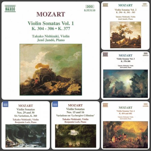 Jeno Jando, Takako Nishizaki - Mozart - Violin Sonatas, Vol. 1-6 (1995-2006)