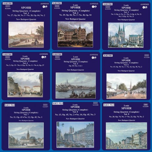 New Budapest Quartet - Louis Spohr: String Quartets, Volume 1-9 (1991-1995)
