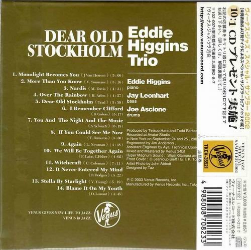 Eddie Higgins Trio - Dear Old Stockholm (2002) CD Rip