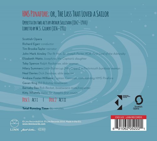Scottish Opera, Richard Egarr, Tim Brooke-Taylor - Gilbert & Sullivan: HMS Pinafore (2016) [Hi-Res]