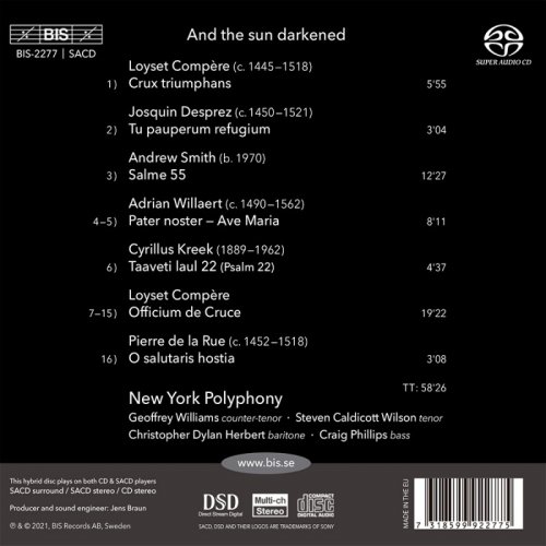 New York Polyphony - And the Sun Darkened: Music for Passiontide (2021) [Hi-Res]