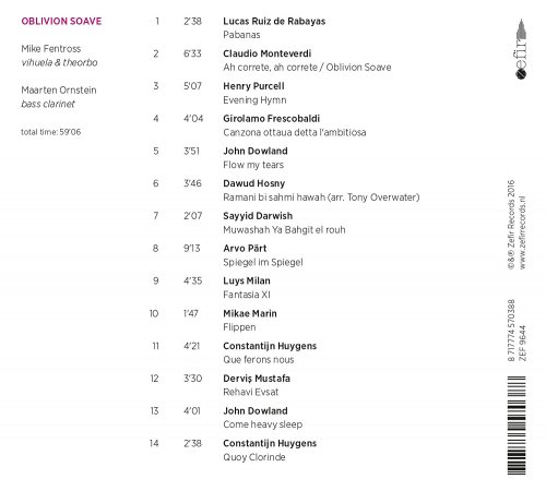 Maarten Ornstein, Mike Fentross - Oblivion soave (2016)