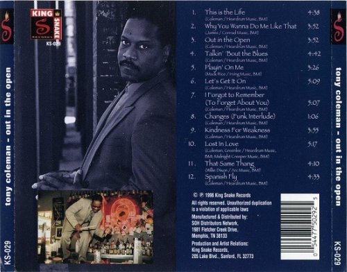 Tony Coleman - Out In The Open (1996)
