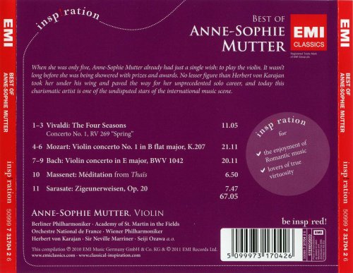 Anne-Sophie Mutter - Best of Anne-Sophie Mutter (2011) CD-Rip