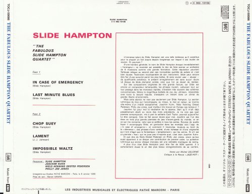 Slide Hampton - The Fabulous Slide Hampton Quartet (1969) [2011 Jazz名盤 999 Best & More]