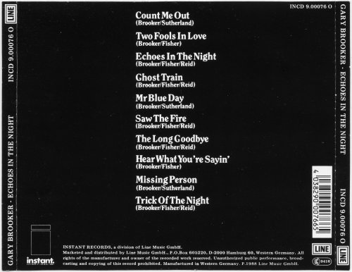 Gary Brooker - Echoes In The Night (1985)
