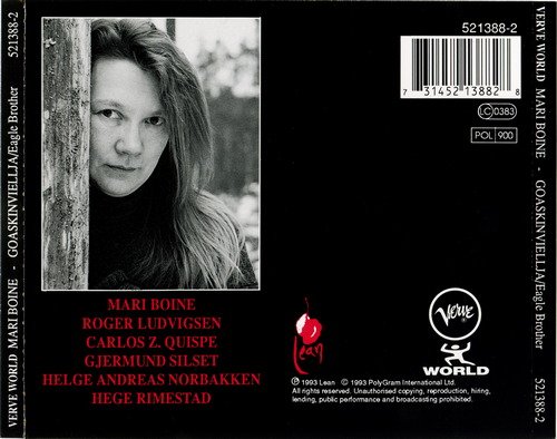 Mari Boine - Goaskinviellja (Eagle Brother) (1993) CD-Rip