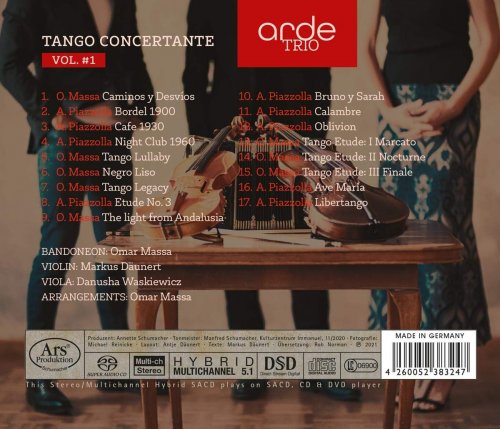 ardeTrio - Tango Concertante, Vol. 1 (2021) [Hi-Res]