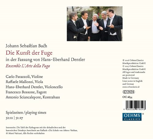 Ensemble L'Arte della Fuga - J.S. Bach: Die Kunst der Fuge, BWV 1080 (In der Fassung von H.E. Dentler) (2017) [Hi-Res]