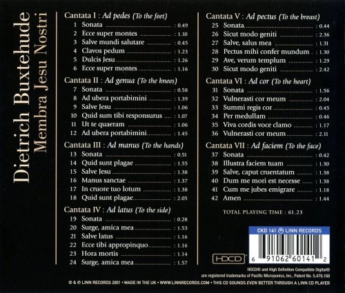 Harry Christophers, The Sixteen - Buxtehude: Membra Jesu Nostri (2001)