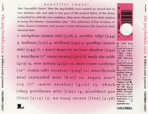 The Psychedelic Furs - Here Came The Psychedelic Furs: B-Sides & Lost Grooves (1994)