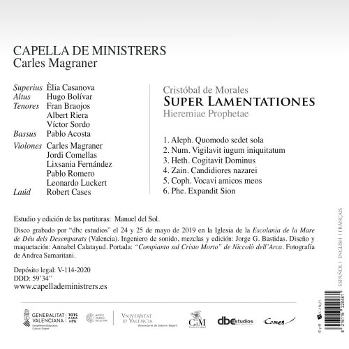 Capella De Ministrers & Carles Magraner - Super Lamentationes (2020)