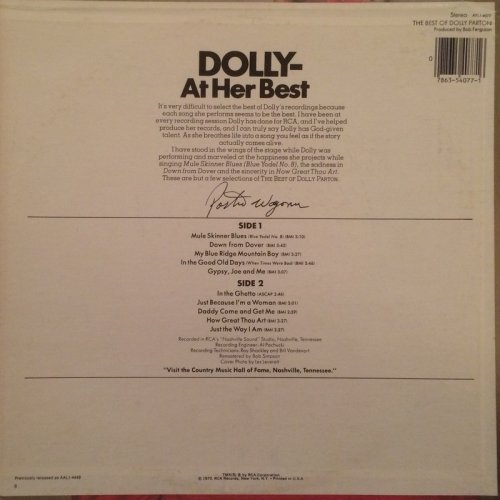 Dolly Parton - The Best Of Dolly Parton (1970) LP
