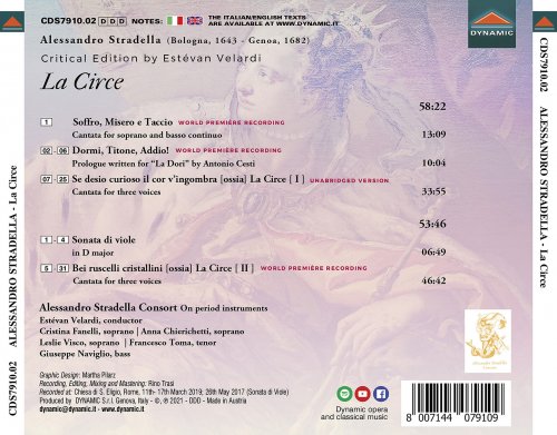 Alessandro Stradella Consort & Estévan Velardi - Stradella: La Circe (First & Second Versions) & Other Works (2021) [Hi-Res]