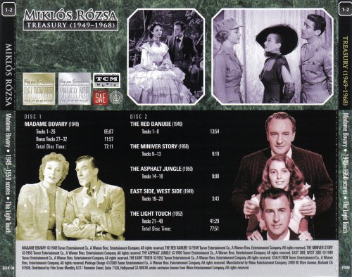 Miklos Rozsa - Treasury 1949-1968 (2010) [15 CD Box Set]