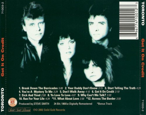 Toronto - Get It On Credit (1982) [2002]