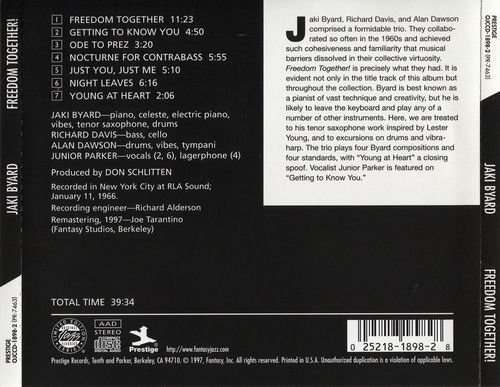 Jaki Byard - Freedom Together! (1966)