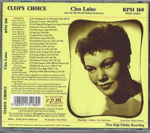 Cleo Laine - Cleo's Choice (1980) [1996]