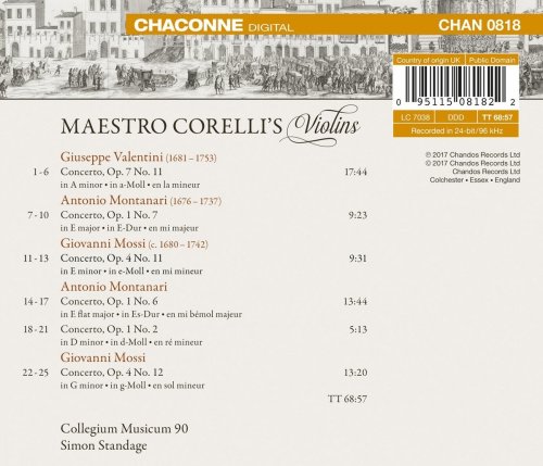 Simon Standage - Maestro Corelli's Violins (2017) [Hi-Res]