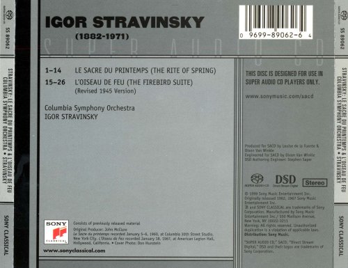Columbia Symphony Orchestra, Igor Stravinsky - Stravinsky: Rite of Spring, The Firebird (1945 Suite) (1999) [SACD]