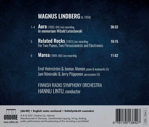 The Finnish Radio Symphony Orchestra & Hannu Lintu - Magnus Lindberg: Aura, Marea & Related Rocks (Live) (2021) [Hi-Res]