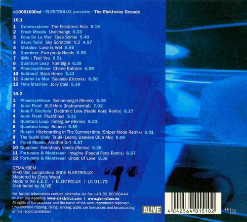 VA - The Elektrolux Decade - 10 Years Elektrolux (2005) [CD-Rip]