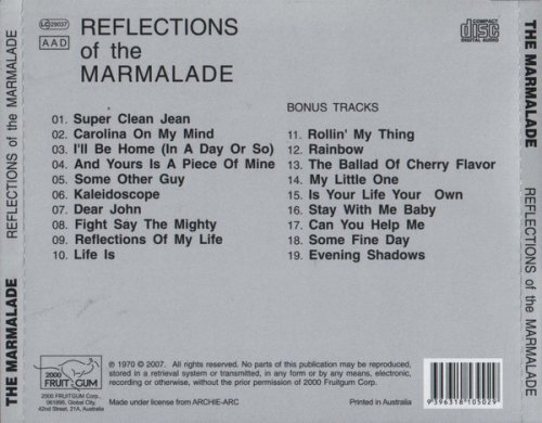 The Marmalade - Reflections Of The Marmalade (Reissue) (1970/2007)