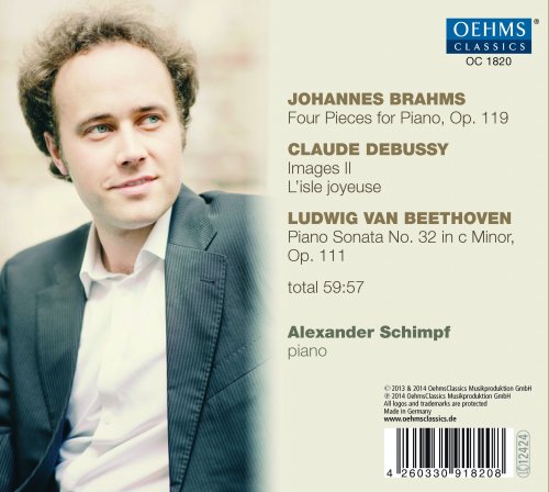 Alexander Schimpf - Brahms, Debussy & Beethoven: Piano Works (2015)