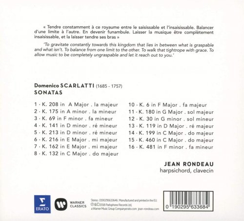 Jean Rondeau - Scarlatti: Sonatas (2018) CD-Rip