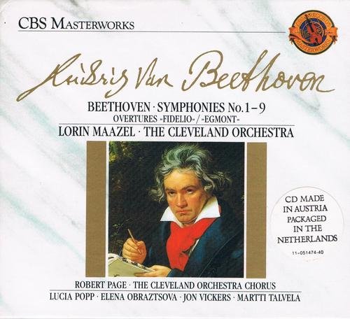 Cleveland Orchestra, Lorin Maazel - Beethoven: Symphonies Nos, 1-9, Overtures (1989)