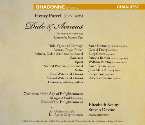 Sarah Connolly, Gerald Finley, Lucy Crowe, Patricia Bardon, William Purefoy, Sarah Tynan - Purcell: Dido and Aeneas (2009) [Hi-Res]