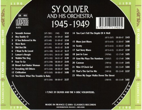 Sy Oliver - The Chronological Classics: 1945-1949 (2001)