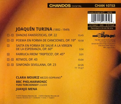 Clara Mouriz, BBC Philharmonic, Juanjo Mena - Turina: Danzas fantásticas (2013) [Hi-Res]
