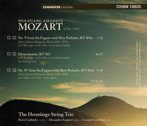 Hermitage String Trio - Mozart: Divertimento in E flat major, KV 563 - Preludes and Fugues (2011) [Hi-Res]