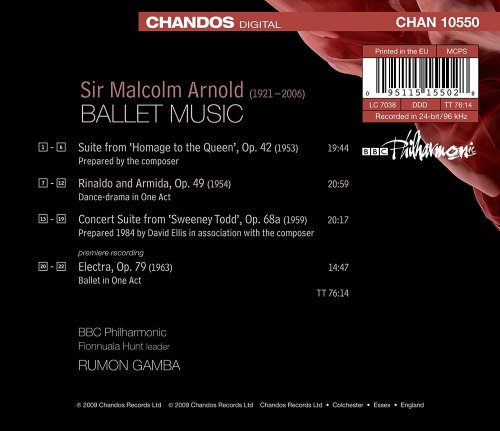 BBC Philharmonic, Rumon Gamba - Arnold: Ballet Music (2009) [Hi-Res]