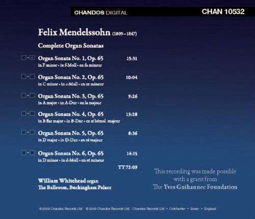 William Whitehead - Mendelssohn: Complete Organ Sonatas (2009) [Hi-Res]