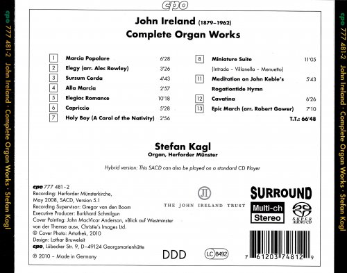 Stefan Kagl - Ireland: Complete Organ Works (2010) [SACD]
