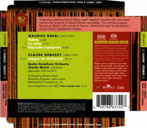 Boston SO, Charles Munch - Ravel, Debussy: Bolero • La Valse • Rapsodie Espagnole • Images (2005) [SACD]