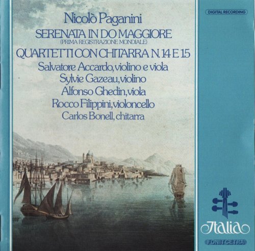 Salvatore Accardo - Paganini: Serenata In Do Maggiore / Quartetti Con Chitarra N. 14, 15 (1986)