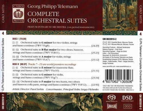 Pratum Integrum Orchestra - G.P. Telemann: Complete Orchestral Suites, Vol. 4 (2011) [SACD]