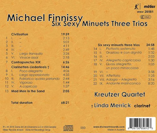 Linda Merrick, Kreutzer Quartet - Michael Finnissy: Six Sexy Minuets Three Trios and Other Works (2018) [Hi-Res]