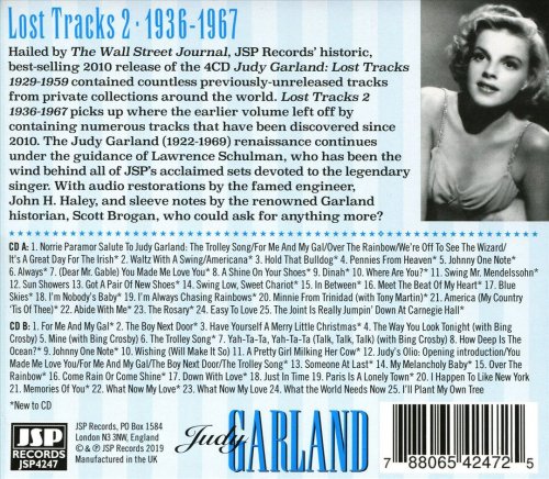 Judy Garland - Lost Tracks 2, 1936-1967 (2019)