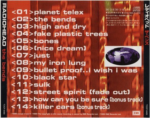 Radiohead - The Bends (1995) [Japan 1-st press] CD-Rip