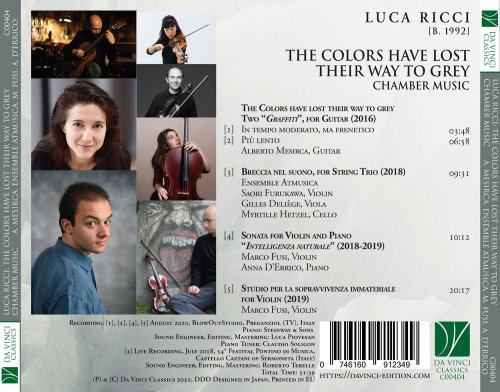 VA - Luca Ricci: The Colors Have Lost Their Way to Grey (Chamber Music) (2021)